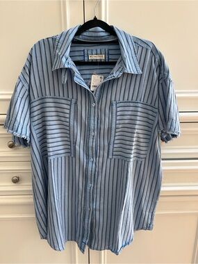 NWT We the Free Christopher Linen Shirt